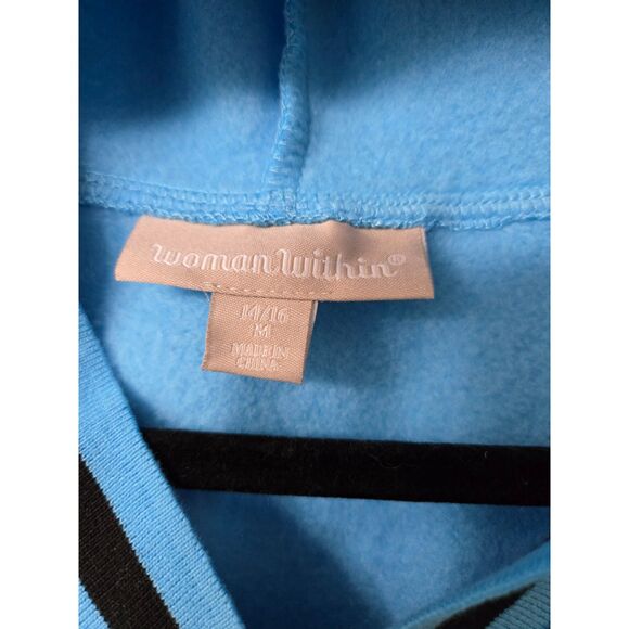 Woman Within Womens Sweatshirt Dress Size 14/16 Medium Plus Curvy Fall Warm New - Picture 3 of 6